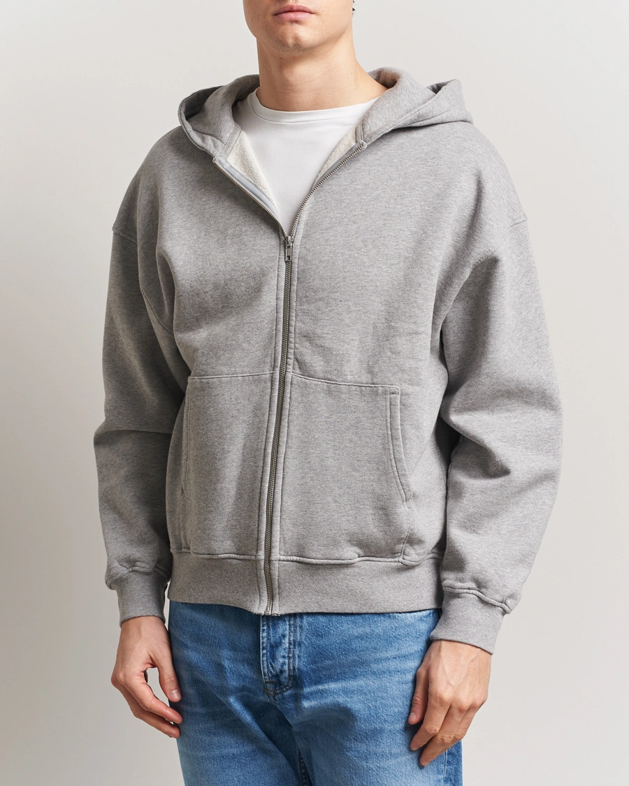 Herr | Tröjor | Colorful Standard | Organic Full Zip Hoodie Heather Grey