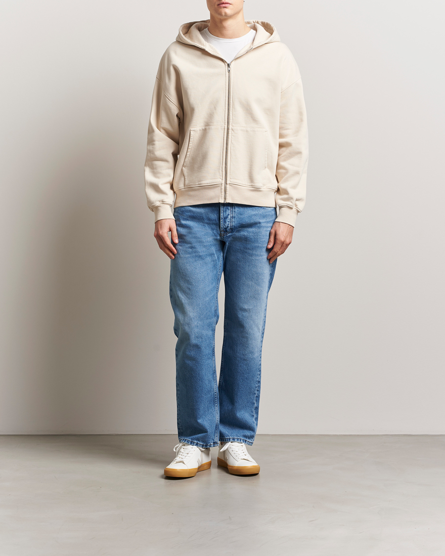 Herr | Tröjor | Colorful Standard | Organic Full Zip Hoodie Ivory White