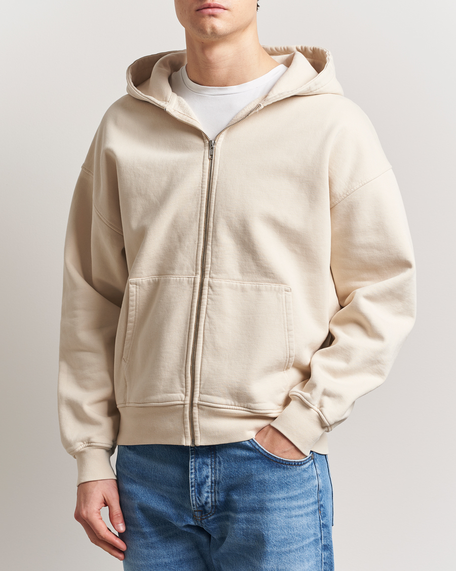 Herr | Tröjor | Colorful Standard | Organic Full Zip Hoodie Ivory White