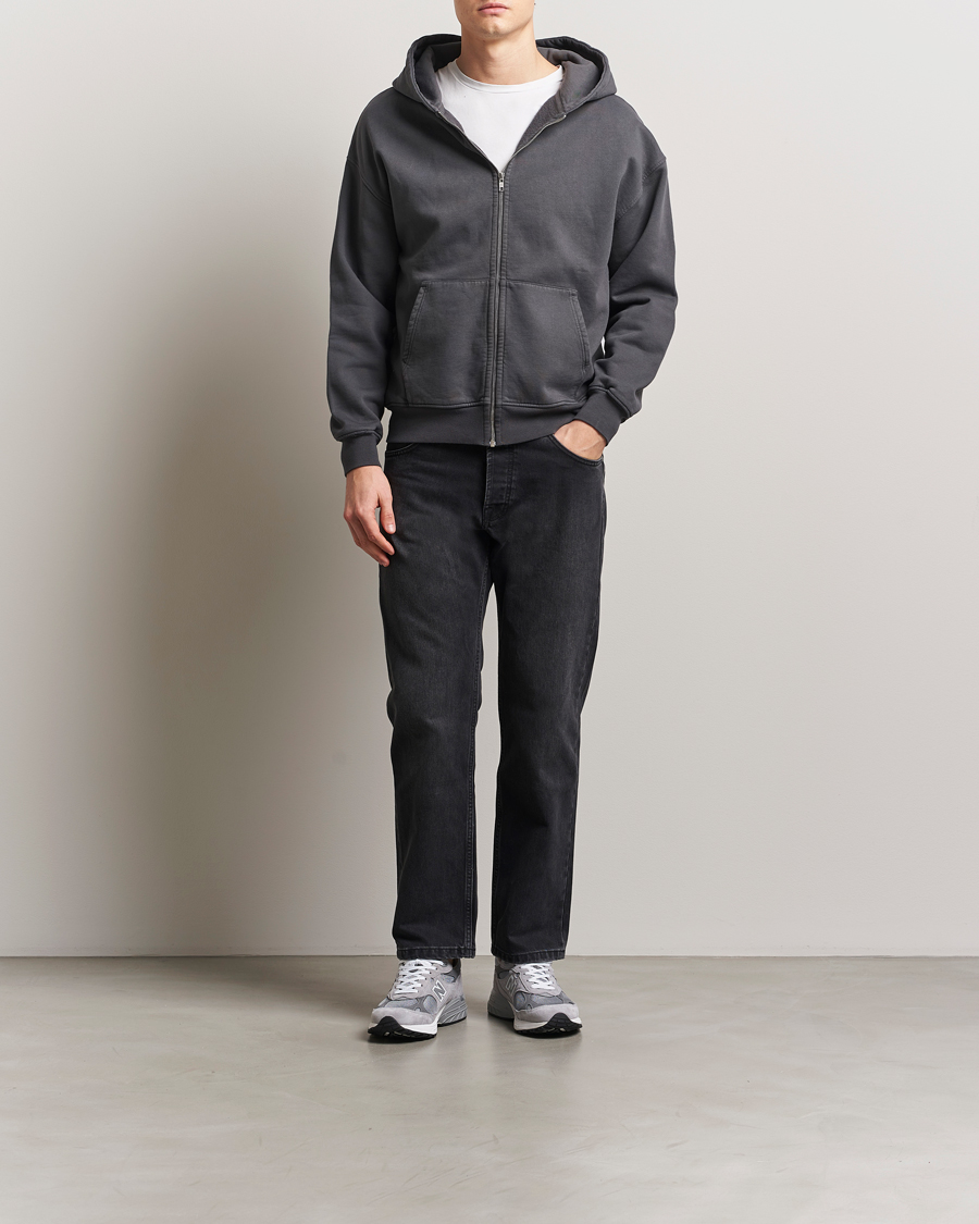 Herr | Tröjor | Colorful Standard | Organic Full Zip Hoodie Lava Grey
