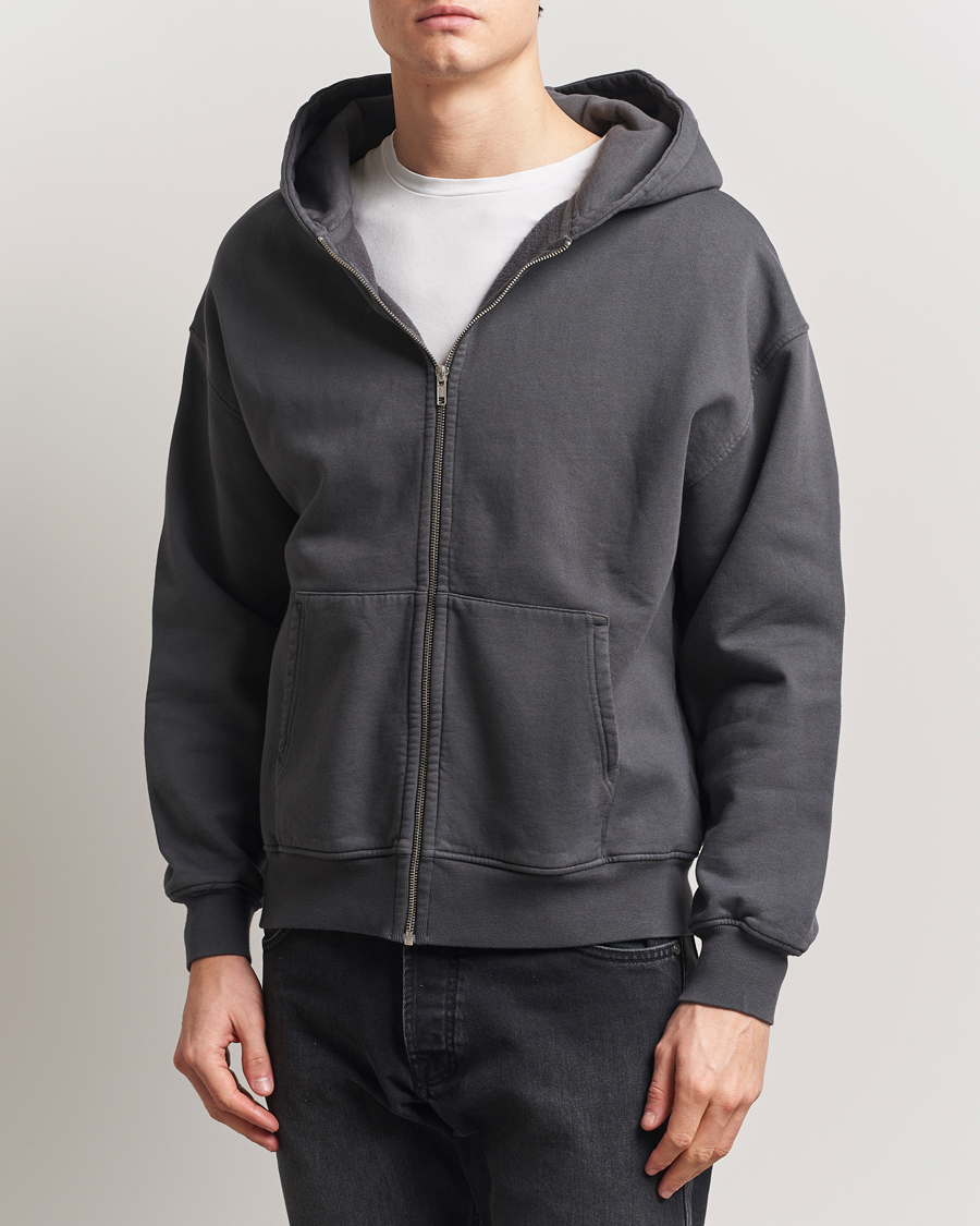 Herr | Tröjor | Colorful Standard | Classic Organic Full Zip Hoodie Lava Grey