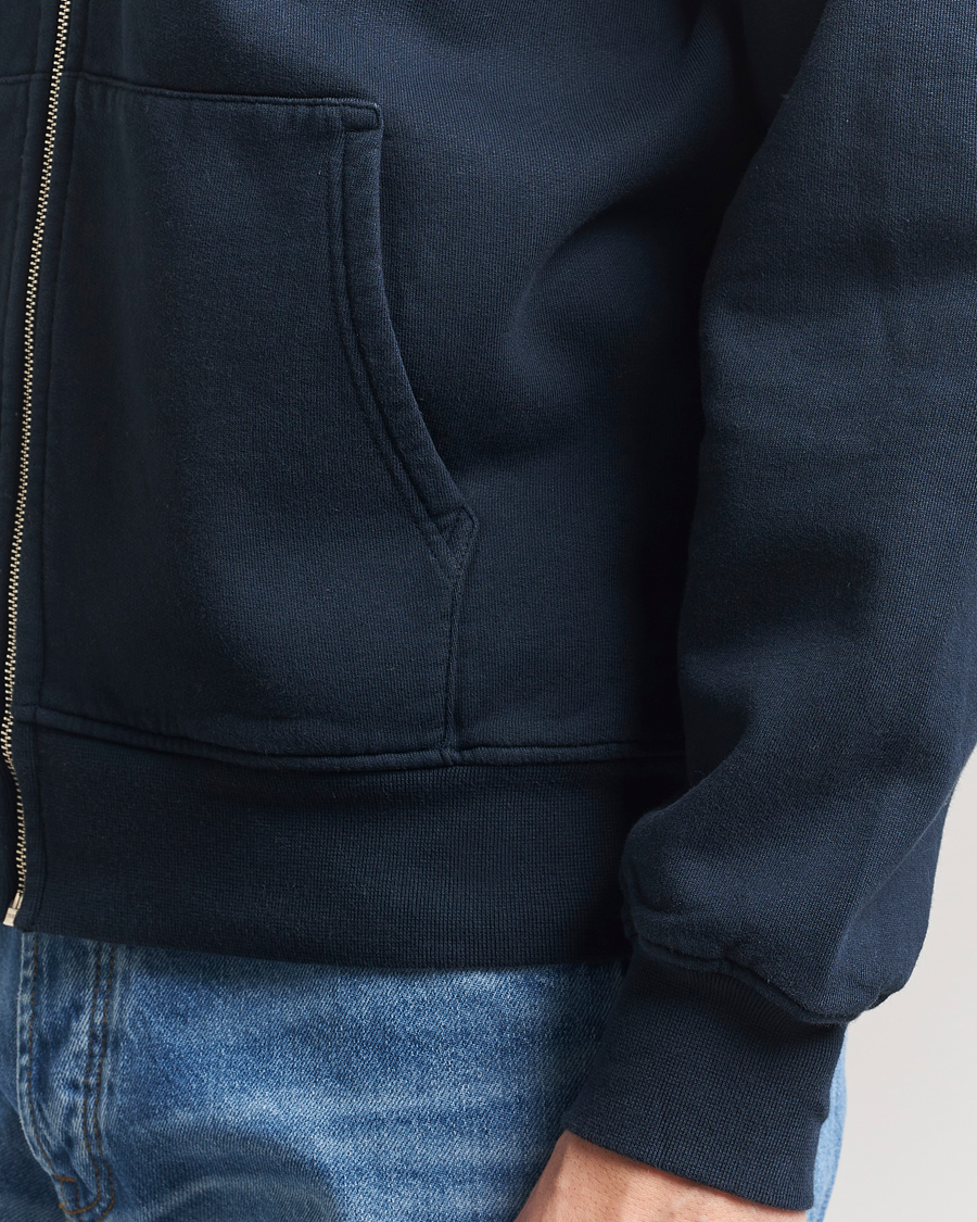 Herr | Tröjor | Colorful Standard | Classic Organic Full Zip Hoodie Navy Blue