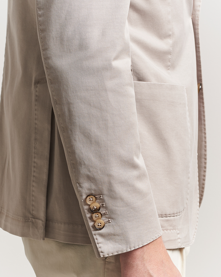 Herr | Kavajer | L.B.M. 1911 | Jack Regular Fit Cotton Stretch Blazer Beige