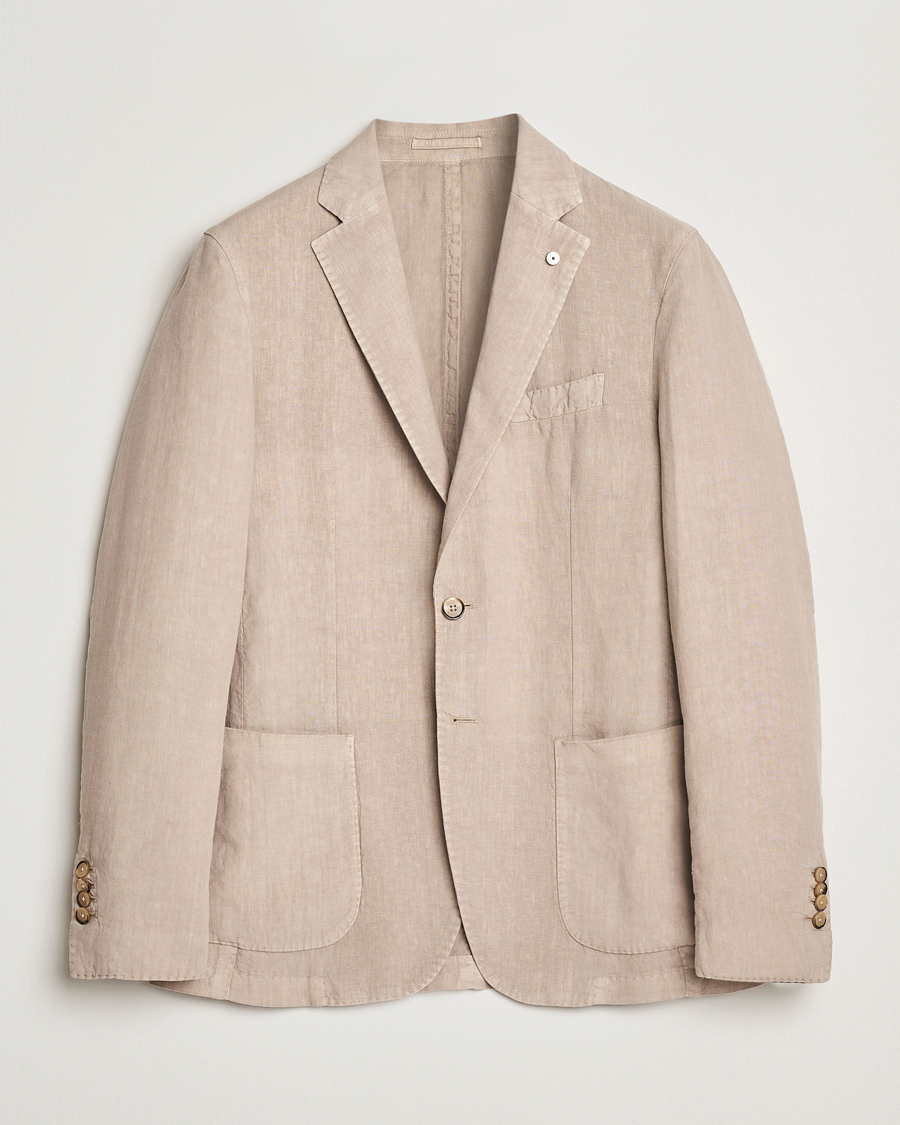 Herr | Kavajer | L.B.M. 1911 | Jack Regular Fit Linen Blazer Beige