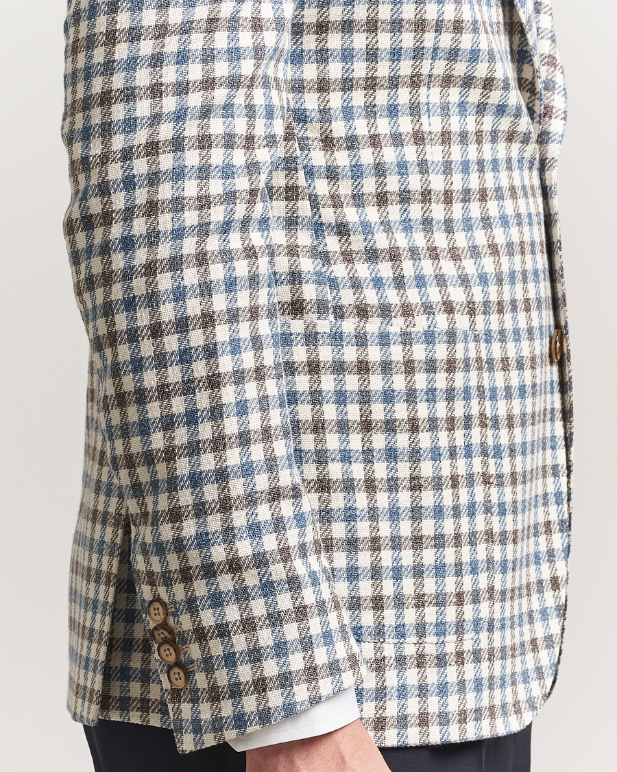 Herr | Kavajer | L.B.M. 1911 | Jack Regular Fit Checked Blazer Blue/Brown