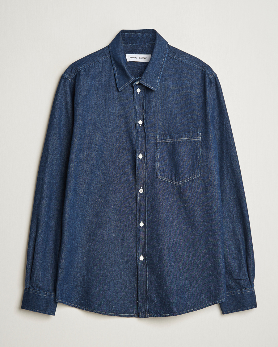 Herr | Skjortor | Samsøe Samsøe | Ryan Chambray Shirt Salute Blue