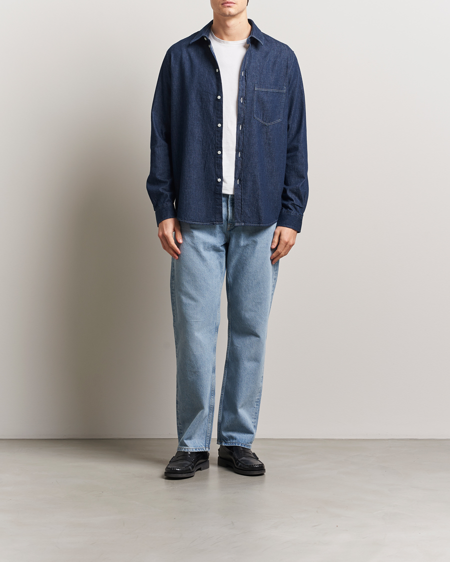 Herr | Skjortor | Samsøe Samsøe | Ryan Chambray Shirt Salute Blue