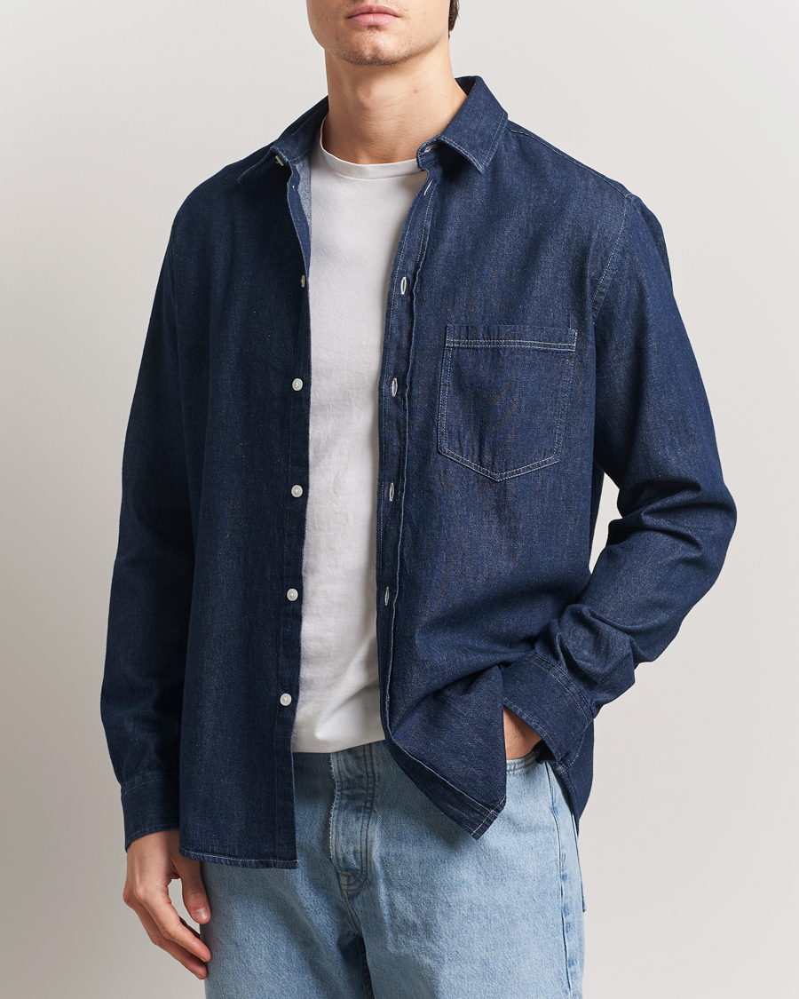 Herr | Skjortor | Samsøe Samsøe | Ryan Chambray Shirt Salute Blue