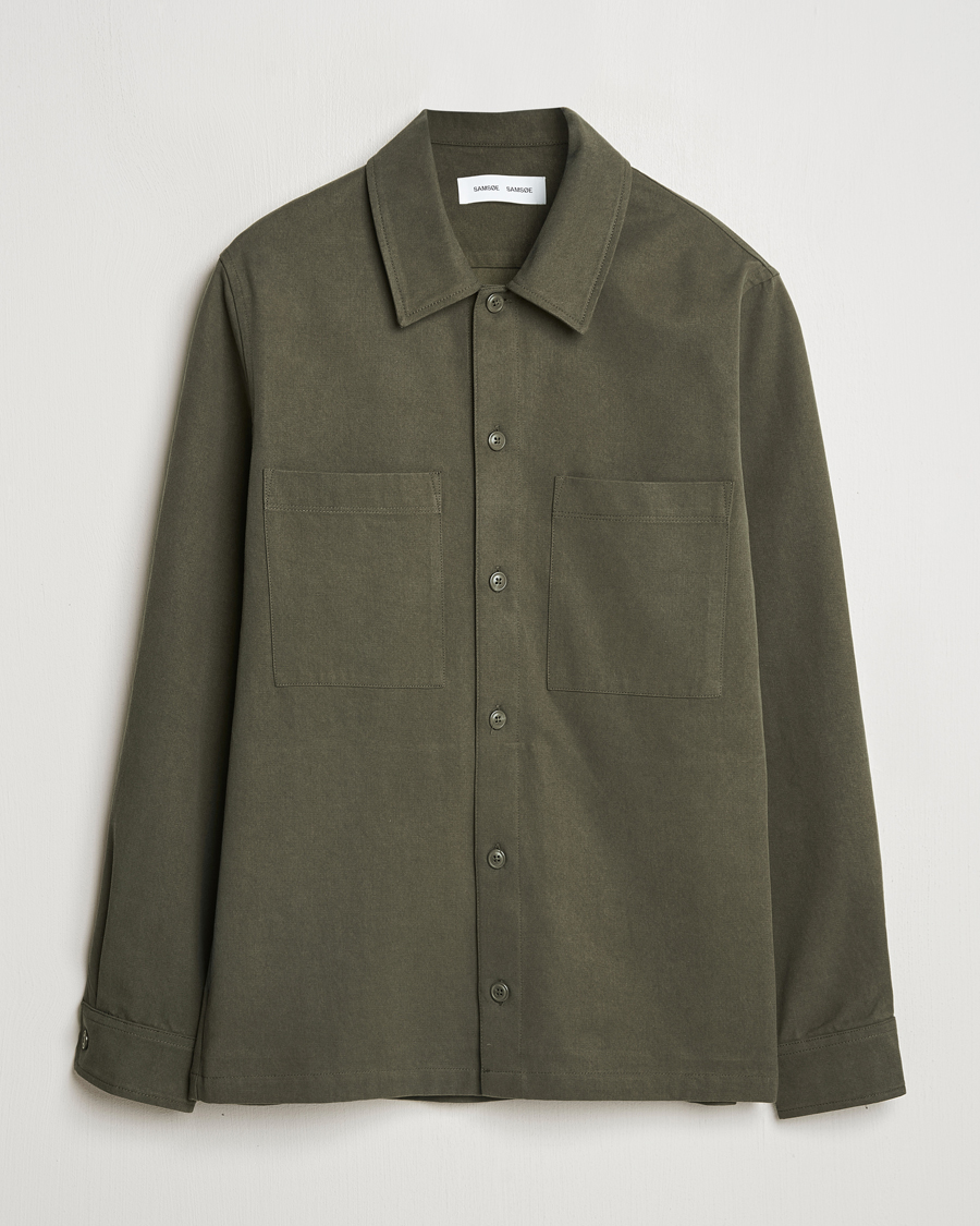 Herr | Skjortor | Samsøe Samsøe | Sataka Overshirt Forest Night