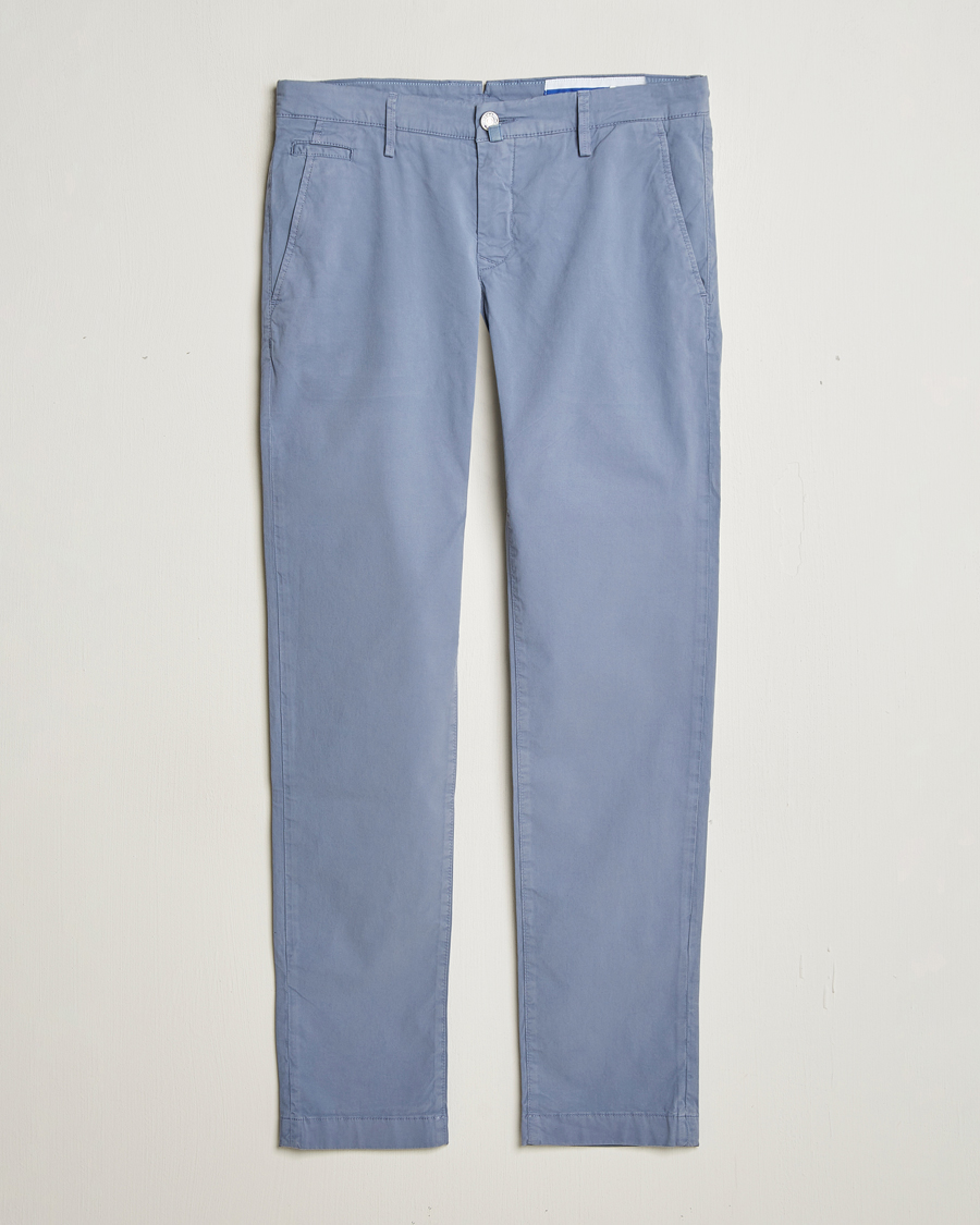 Herr | Byxor | Jacob Cohën | Bobby Cotton Gabardine Chinos Azure