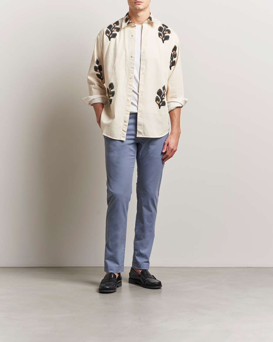 Herr | Byxor | Jacob Cohën | Bobby Cotton Gabardine Chinos Azure