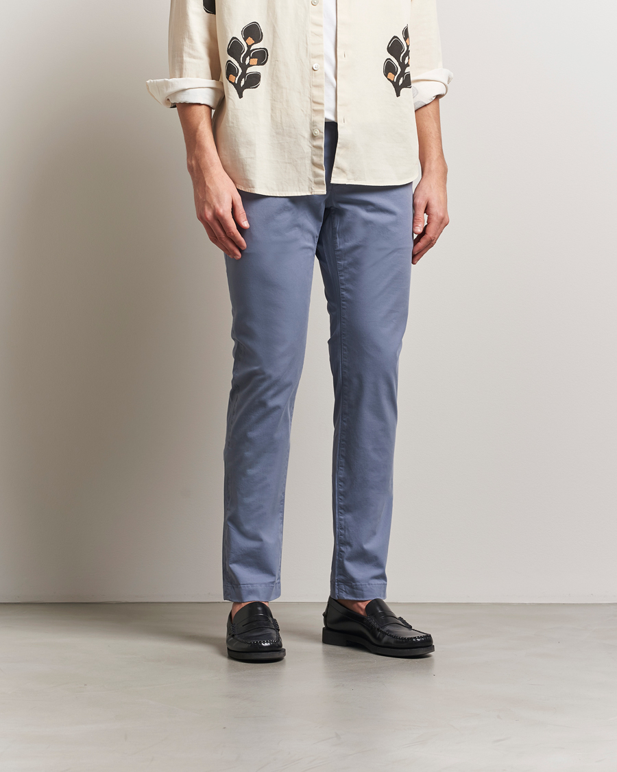Herr | Byxor | Jacob Cohën | Bobby Cotton Gabardine Chinos Azure