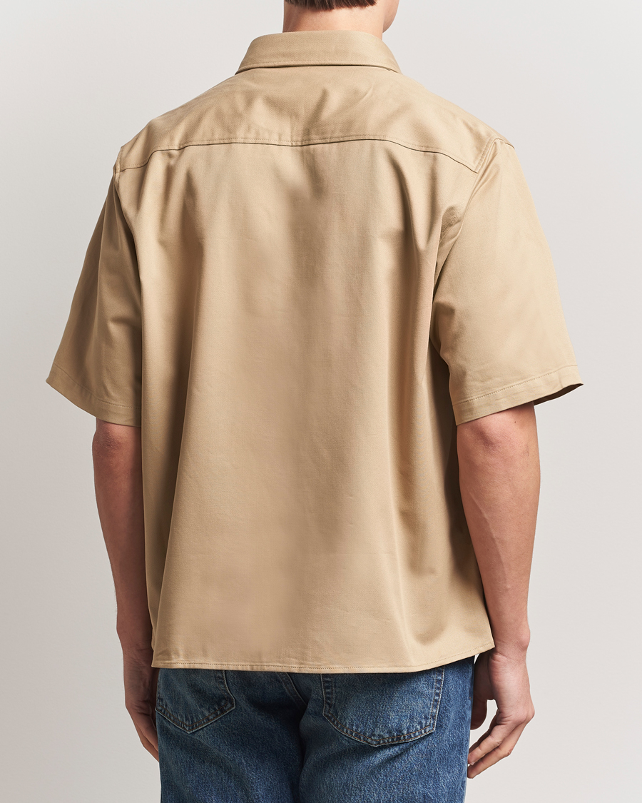 Herr | Skjortor | HUGO | Ekyno Short Sleeve Shirt Medium Beige