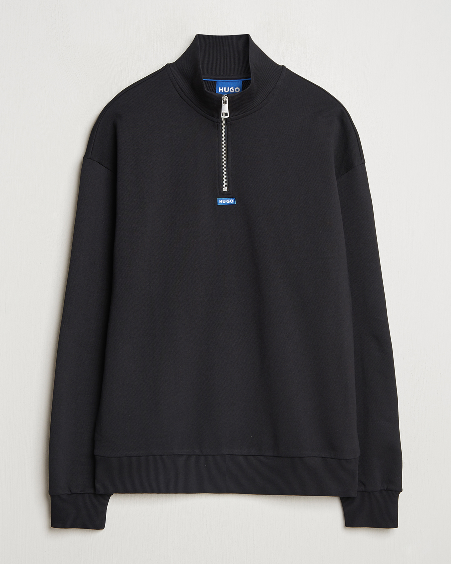 Herr | Tröjor | HUGO | Neeler Half Zip Sweatshirt Black