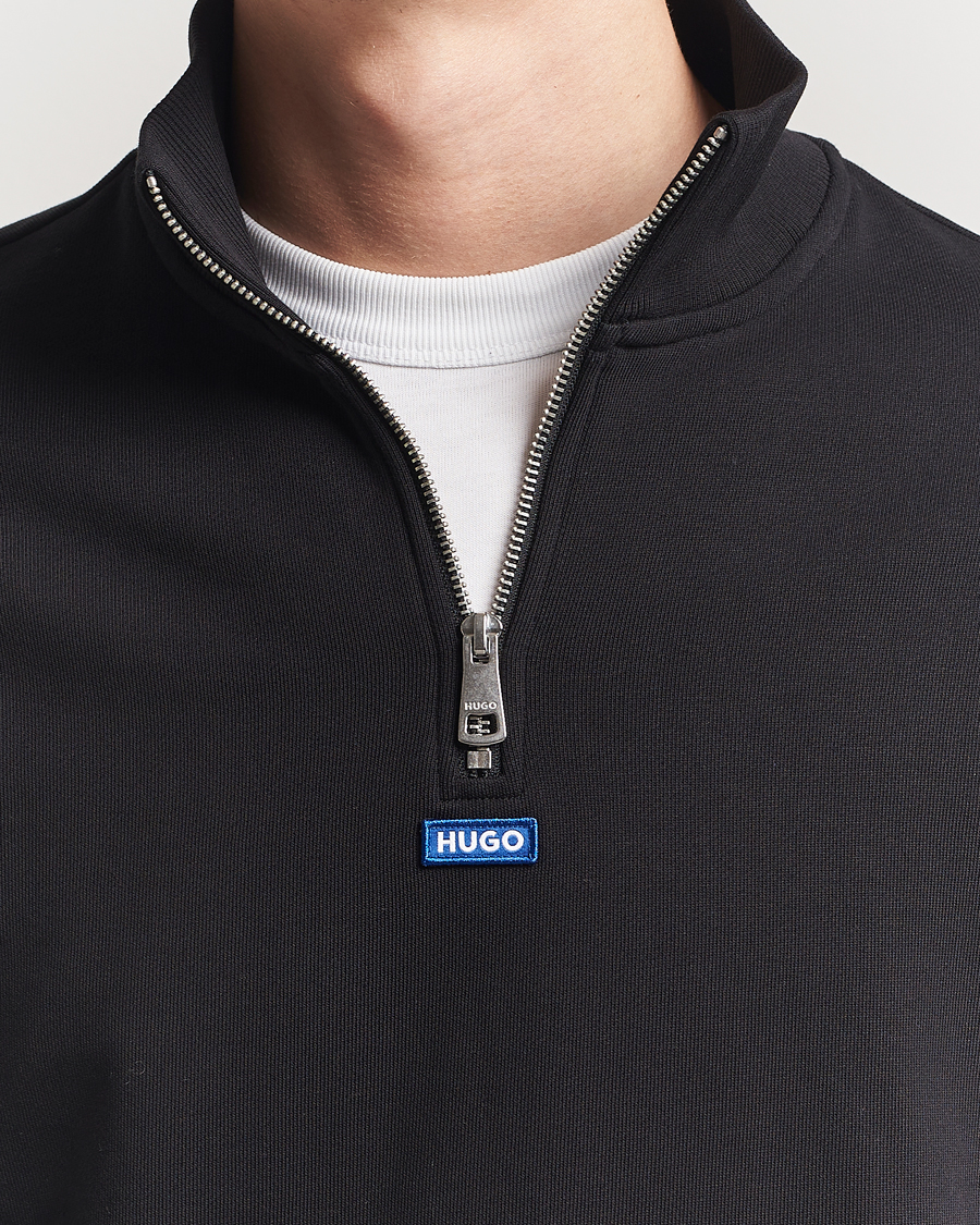 Herr | Tröjor | HUGO | Neeler Half Zip Sweatshirt Black