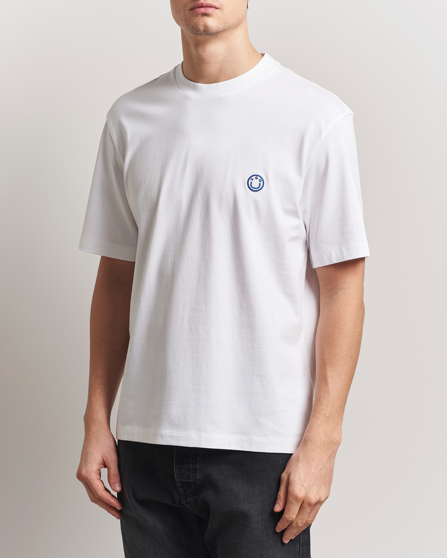 Herr | T-Shirts | HUGO | Niley Smiley Logo T-Shirt White