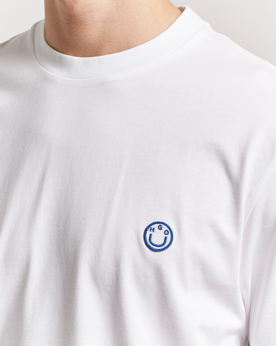 Herr | T-Shirts | HUGO | Niley Smiley Logo T-Shirt White