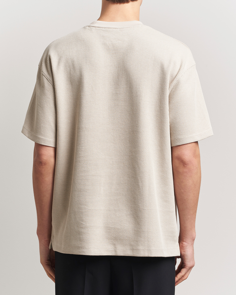 Herr | T-Shirts | HUGO | Waffle Crew Neck T-Shirt Open White