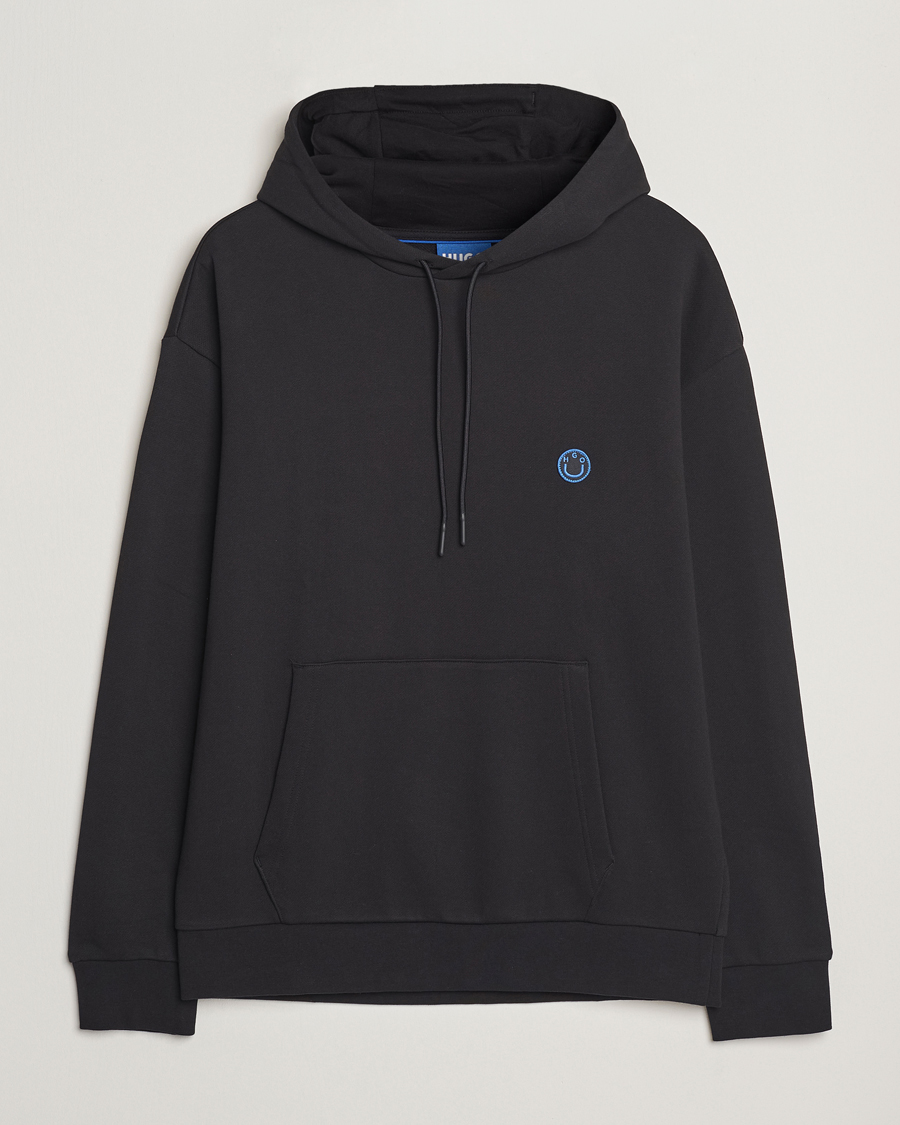 Herr | Tröjor | HUGO | Nottyo Smiley Logo Hoodie Black