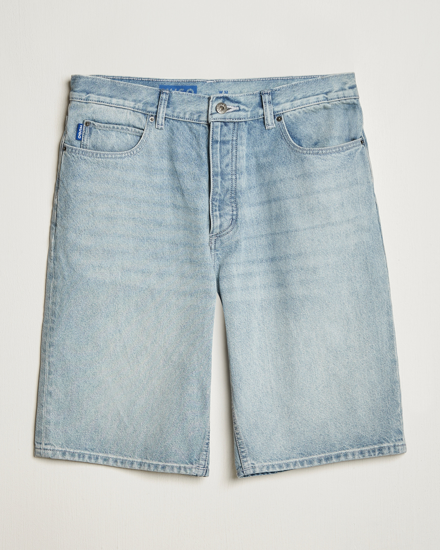 Herr | Shorts | HUGO | Skate Denim Shorts Light Blue
