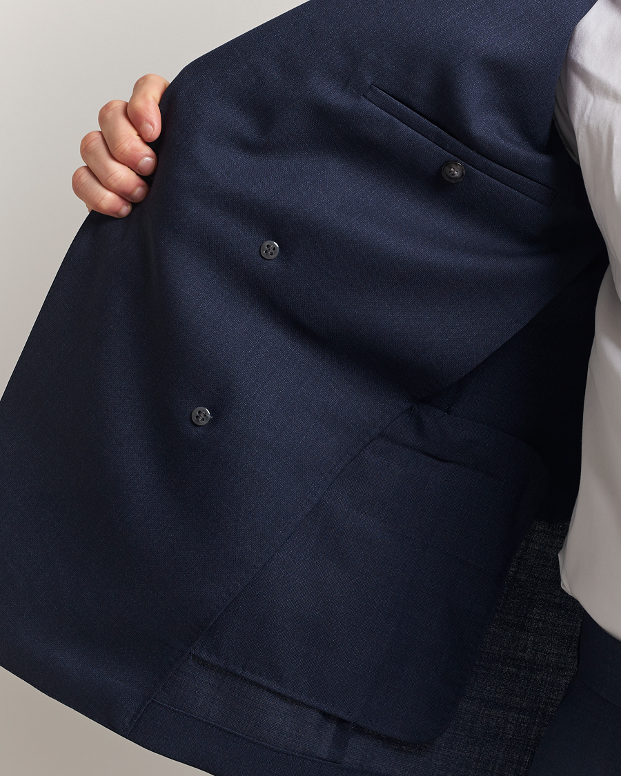 Herr | Kostymer | BOSS BLACK | Huge Wool Double Breasted Suit Navy