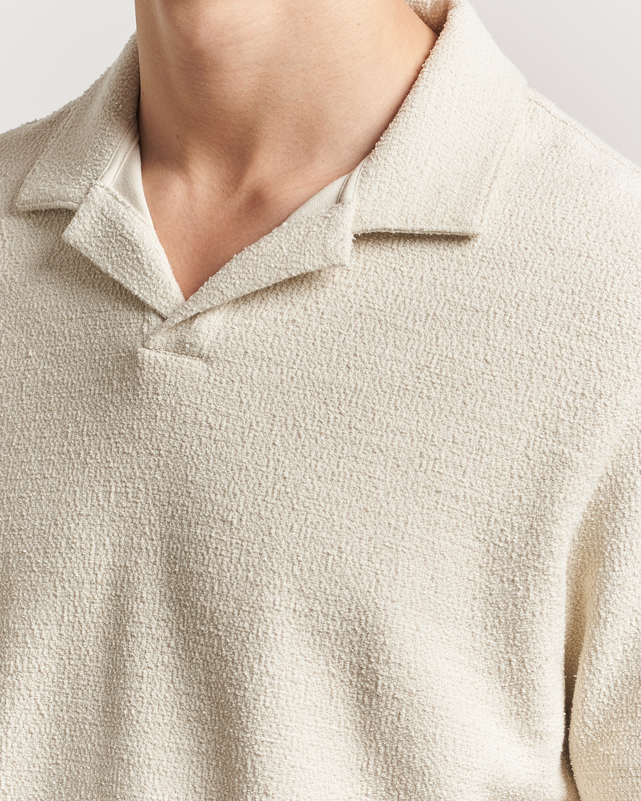 Herr | Pikéer | BOSS BLACK | Pye Terry Knitted Polo Open White