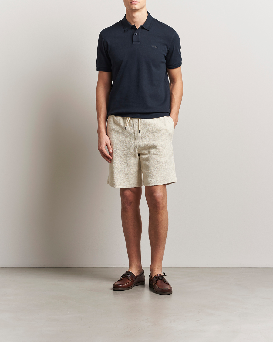 Herr | Shorts | BOSS BLACK | Leoni Terry Sweatshorts Open White