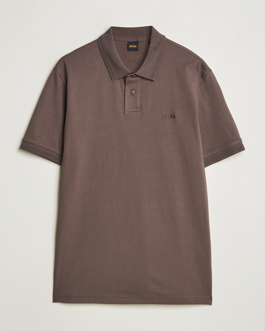 Herr | Pikéer | BOSS ORANGE | Interlock Polo Open Brown