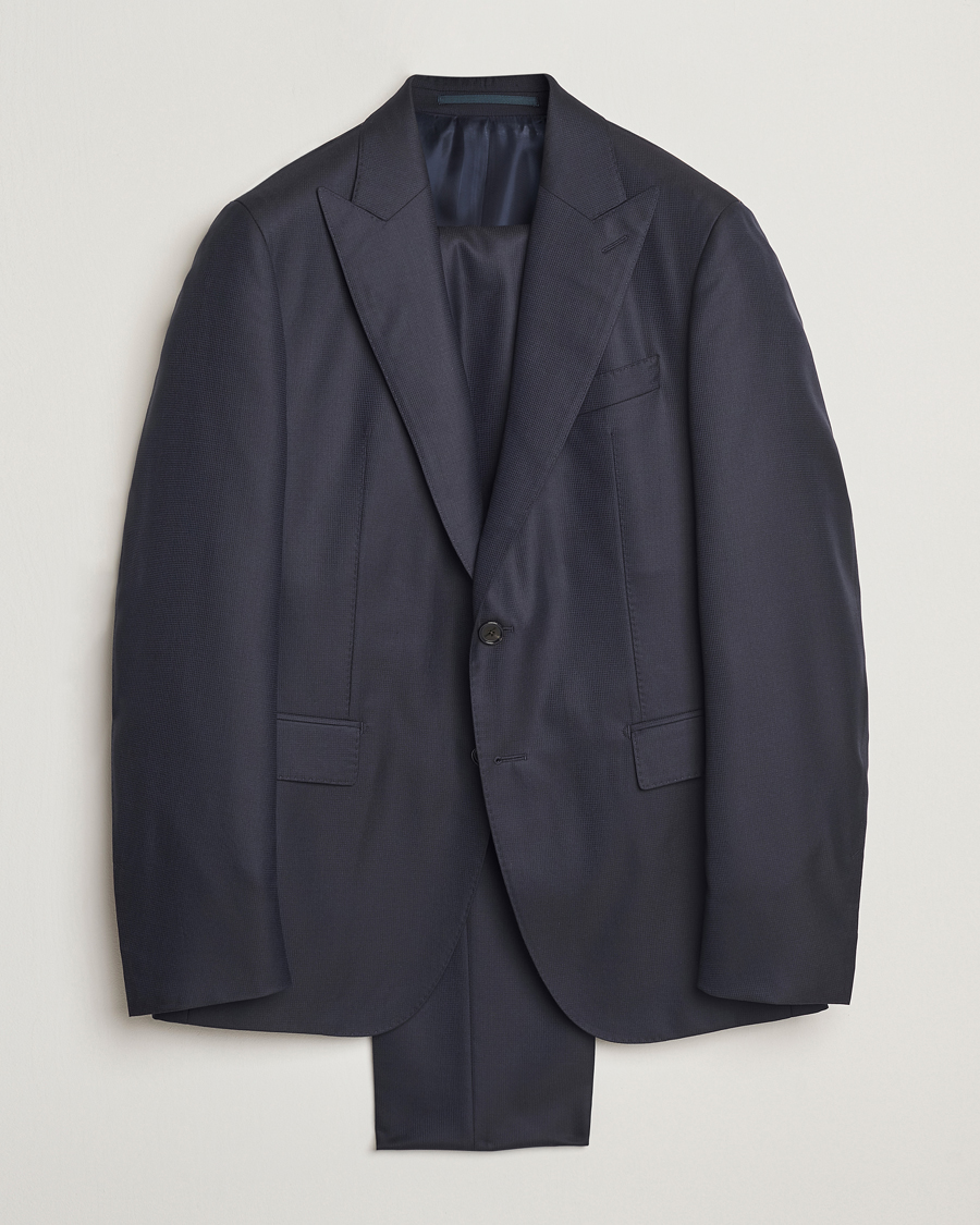 Herr | Kostymer | BOSS CAMEL | Harvers Cotton/Silk Suit Dark Blue