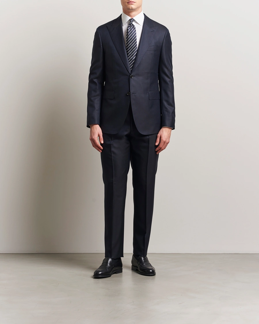 Herr | Kostymer | BOSS CAMEL | Harvers Cotton/Silk Suit Dark Blue