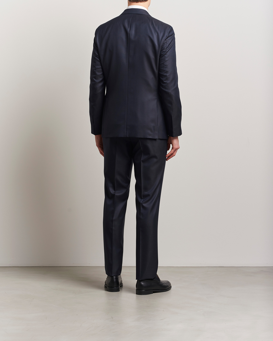 Herr | Kostymer | BOSS CAMEL | Harvers Cotton/Silk Suit Dark Blue