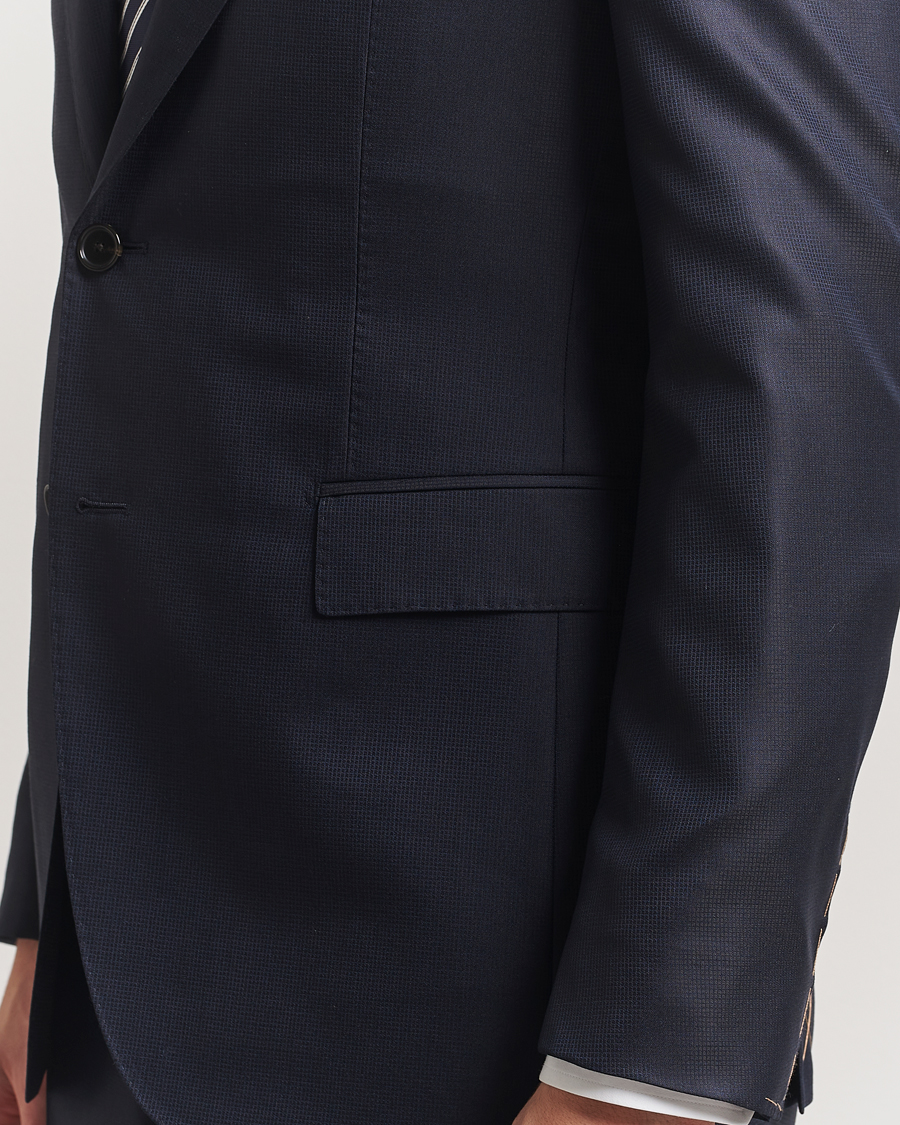 Herr | Kostymer | BOSS CAMEL | Harvers Cotton/Silk Suit Dark Blue