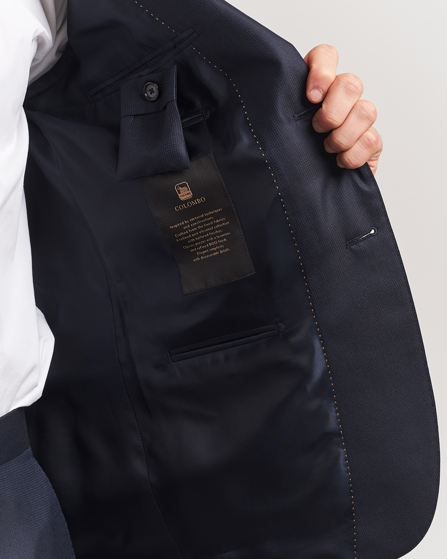 Herr | Kostymer | BOSS CAMEL | Harvers Cotton/Silk Suit Dark Blue
