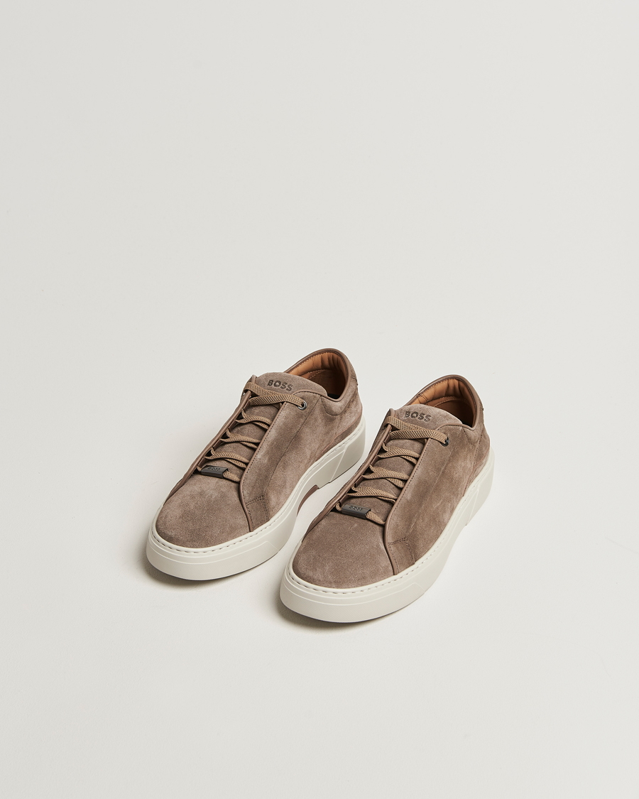 Herr | Sneakers | BOSS CAMEL | Gary Suede Sneaker Dark Beige