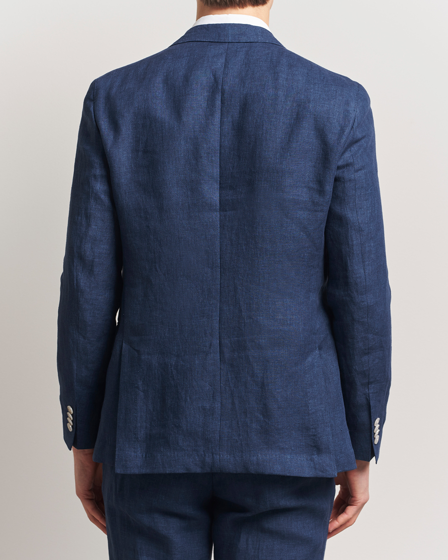 Herr | Kavajer | BOSS BLACK | Huge Linen Peak Lapel Blazer Dark Blue