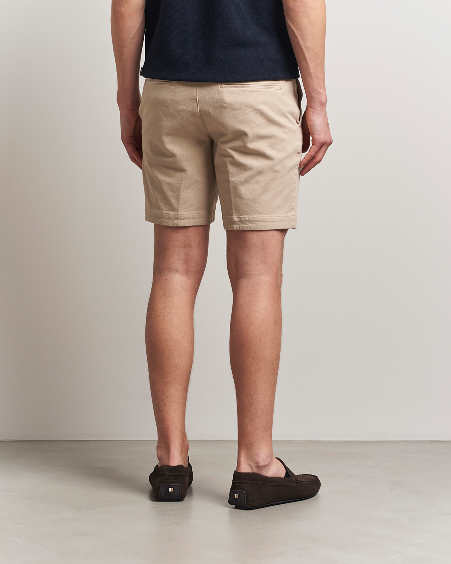 Herr | Shorts | BOSS BLACK | Slice Structured Cotton Shorts Light Beige