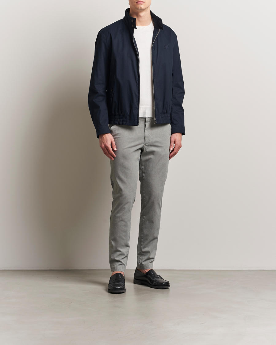 Herr | Byxor | BOSS BLACK | Kaiton Structured Cotton Pants Open White