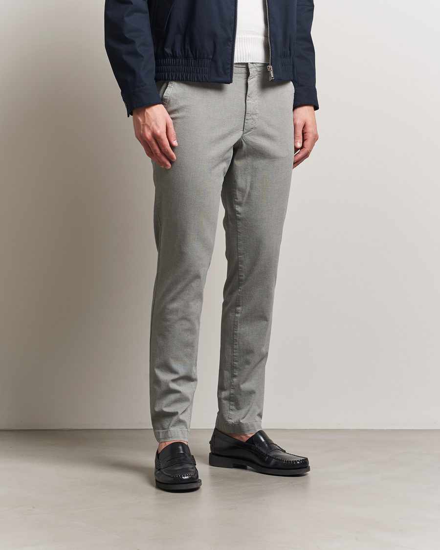 Herr | Byxor | BOSS BLACK | Kaiton Structured Cotton Pants Open White