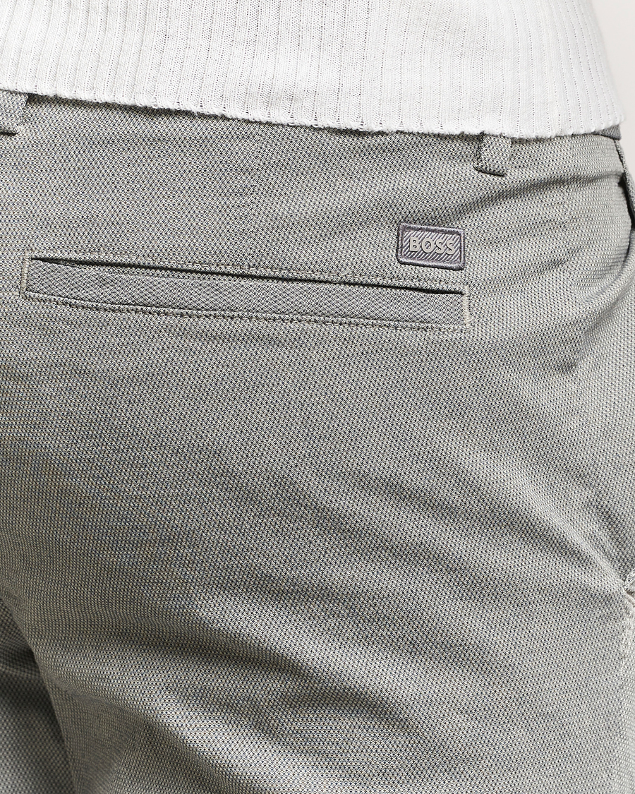 Herr | Byxor | BOSS BLACK | Kaiton Structured Cotton Pants Open White