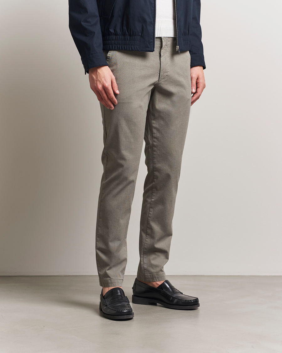 Herr | Byxor | BOSS BLACK | Kaiton Structured Cotton Pants Light Beige