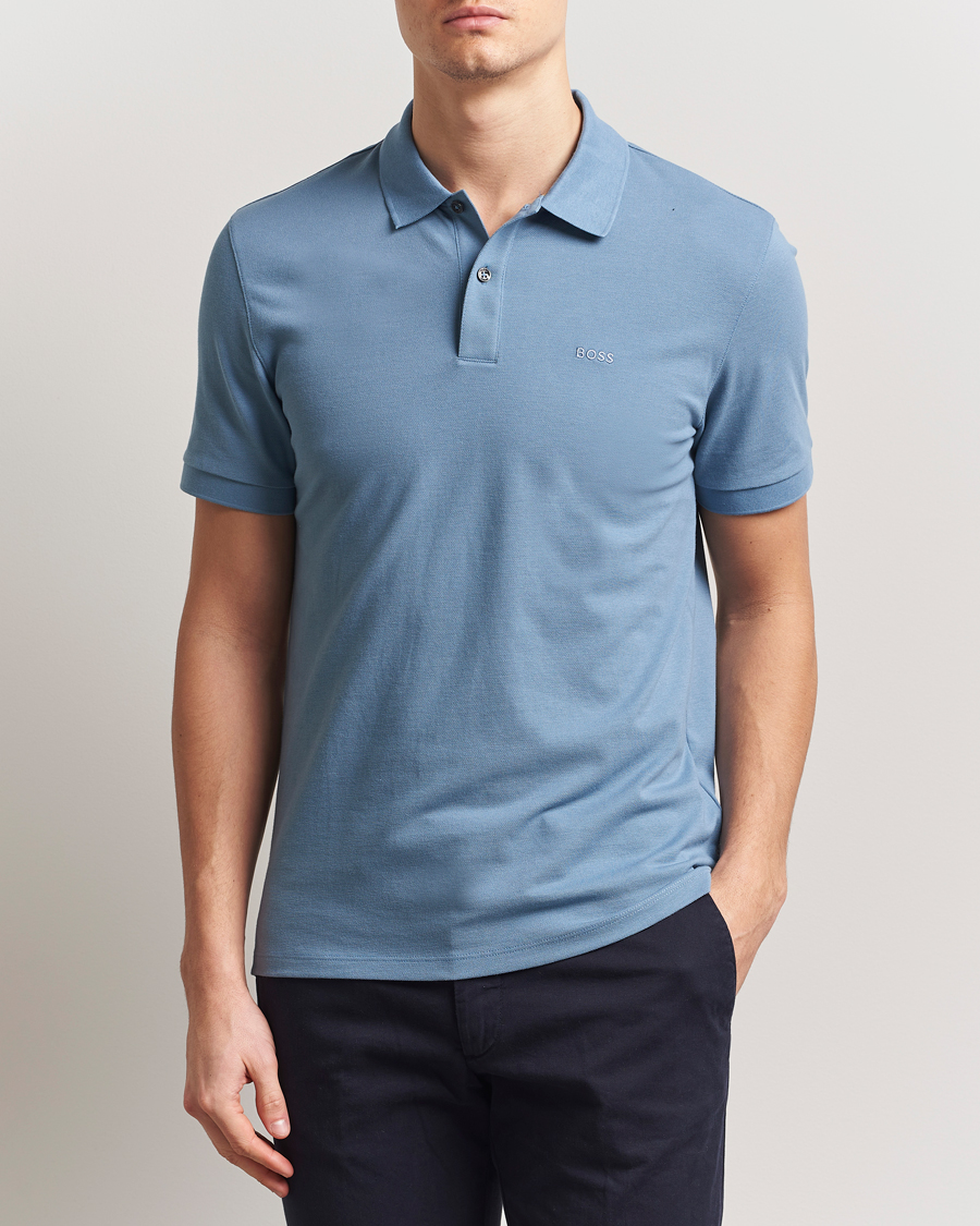 Herr | Pikéer | BOSS BLACK | Pallas Polo Light Blue