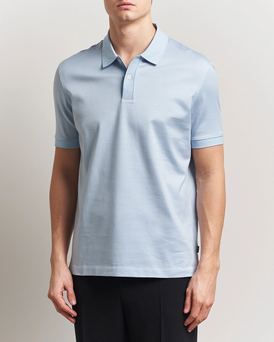 Herr | Pikéer | BOSS BLACK | Parlay Jersey Polo Light Blue