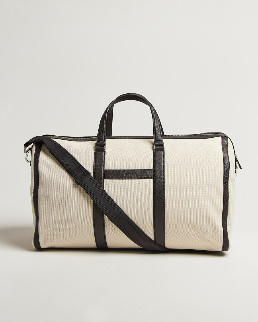 Herr | Väskor | BOSS BLACK | Canvas Holdall Natural