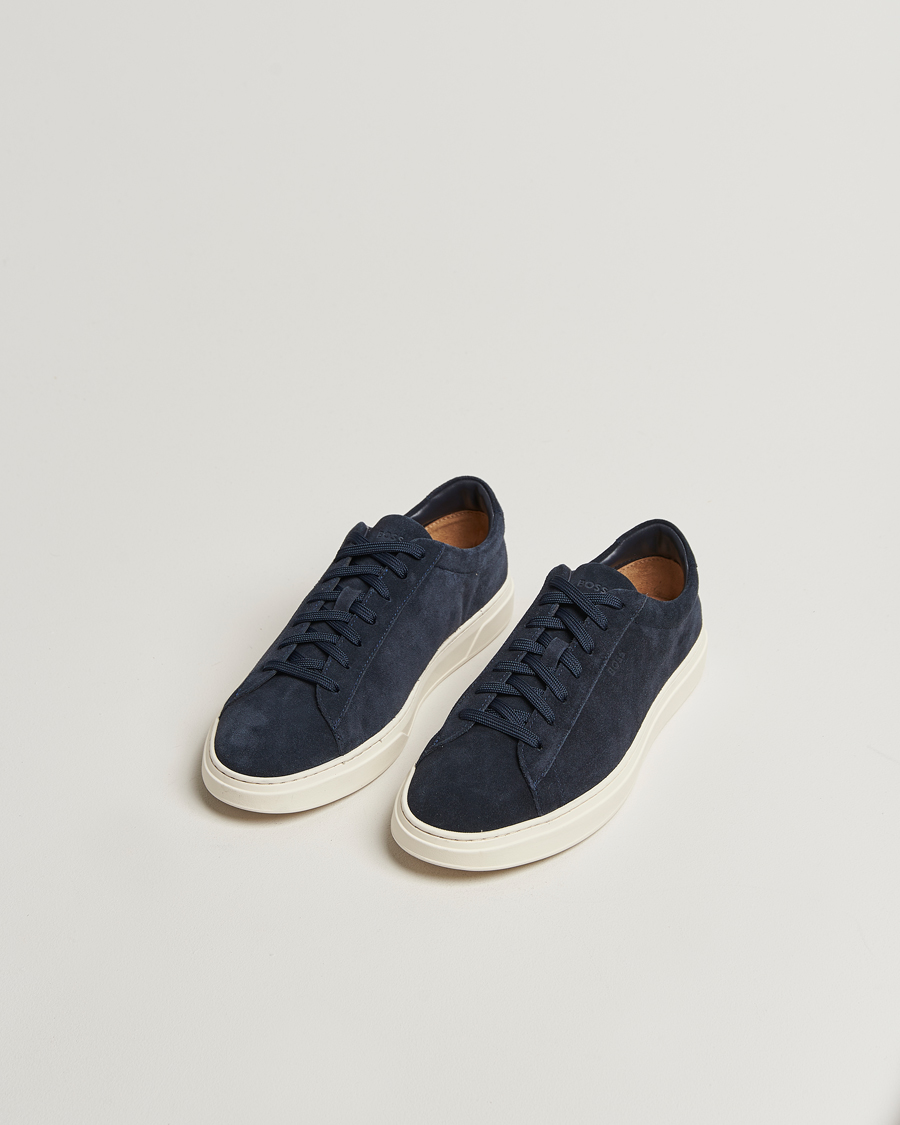 Herr | Sneakers | BOSS BLACK | Kieran Suede Sneaker Dark Blue