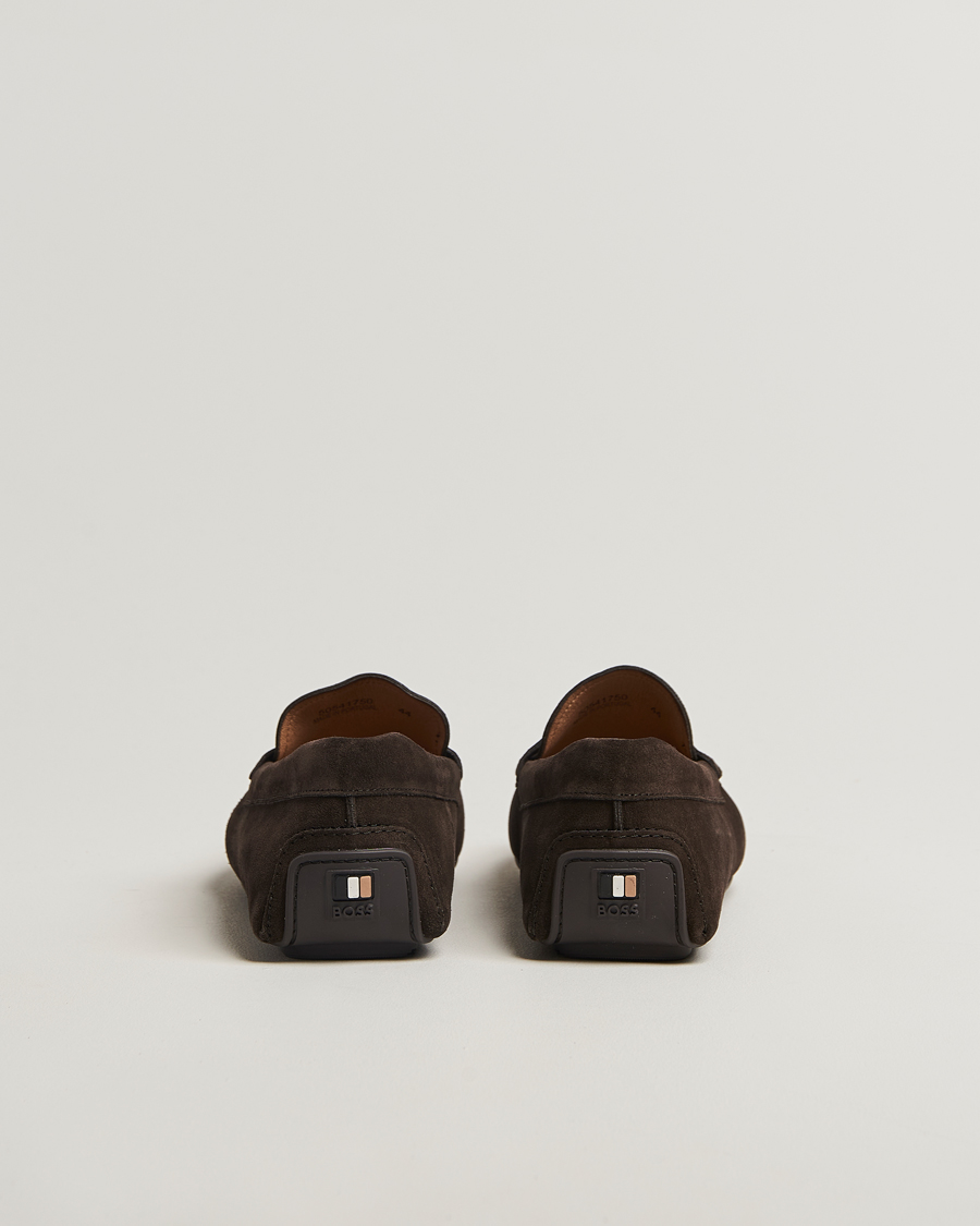 Herr | Loafers | BOSS BLACK | Noel Suede Moccasin Dark Brown