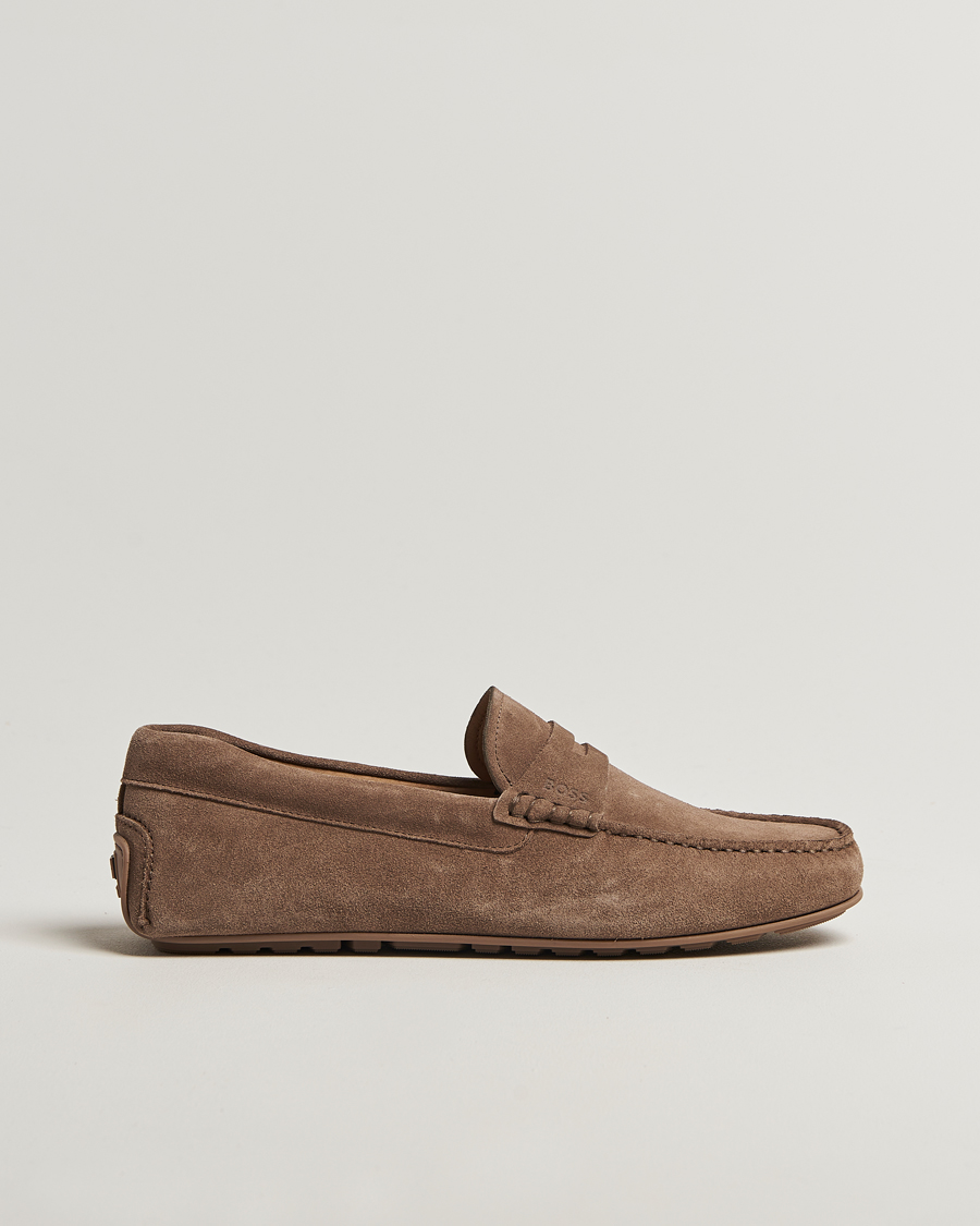 Herr | Loafers | BOSS BLACK | Noel Suede Moccasin Medium Beige