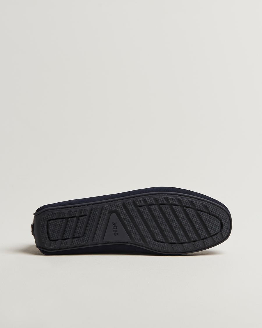 Herr | Loafers | BOSS BLACK | Noel Suede Moccasin Dark Blue