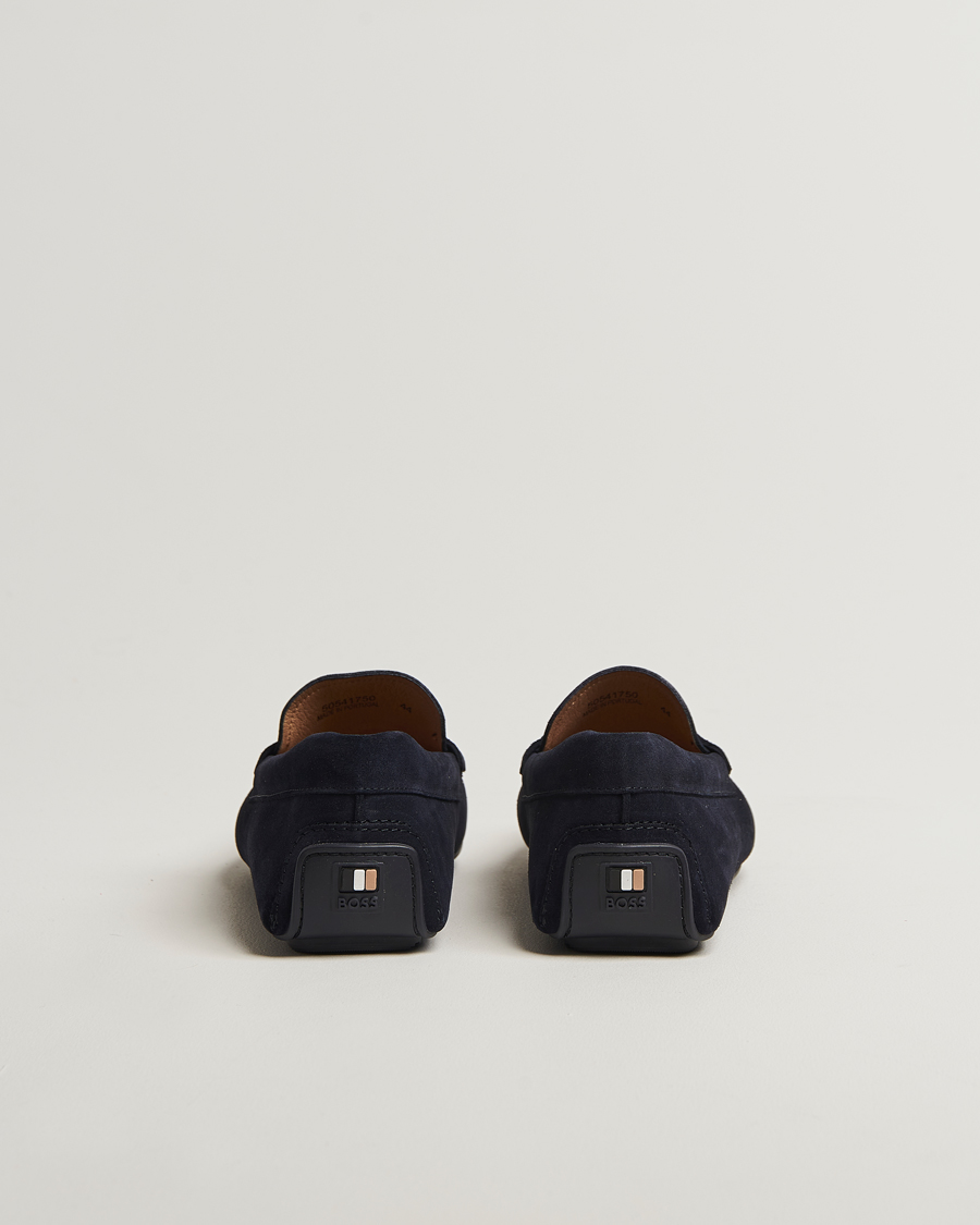Herr | Loafers | BOSS BLACK | Noel Suede Moccasin Dark Blue