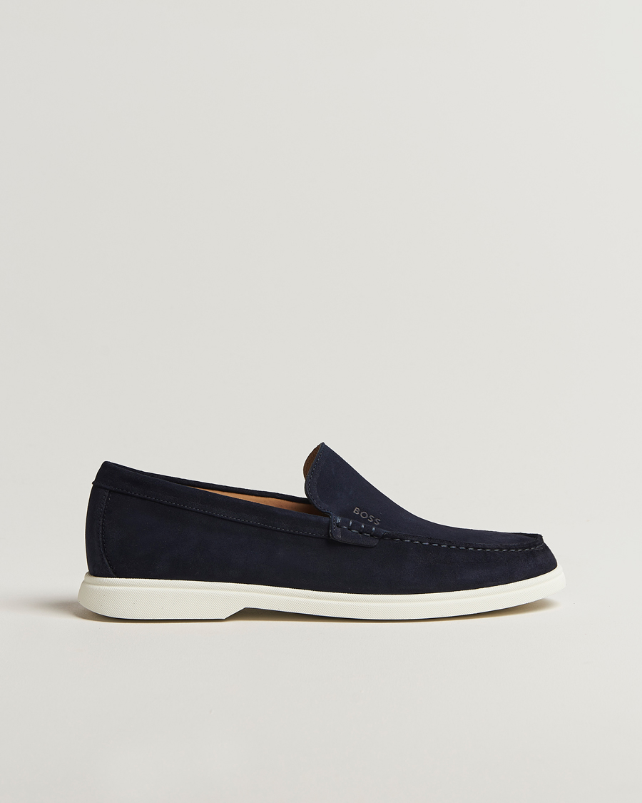 Herr | Loafers | BOSS BLACK | Sienne Suede Loafer Dark Blue