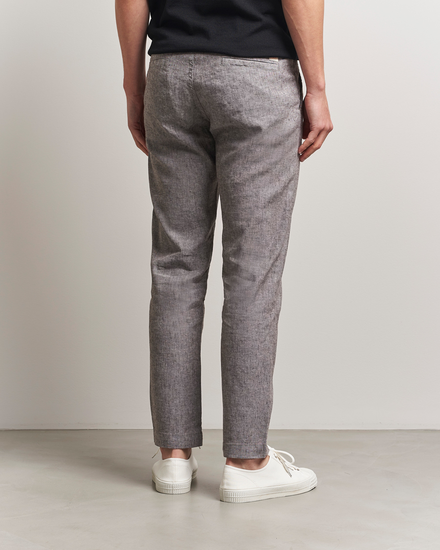 Herr | Byxor | BOSS ORANGE | Sanderson Linen Pants Open Brown